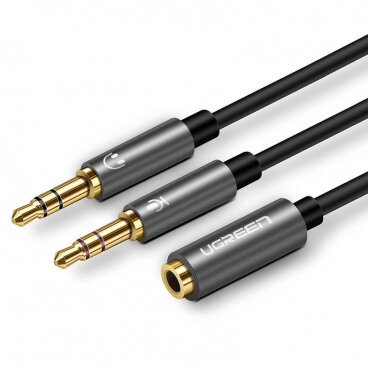 Adaptor Audio 3.5mm - 2 x 3.5mm AV140 0.20m Negru