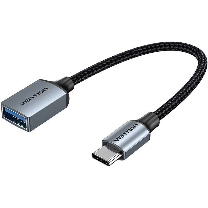 Cablu de date OTG CCXHB, USB-C tata - USB mama, 5Gbps, 15cm, Gri
