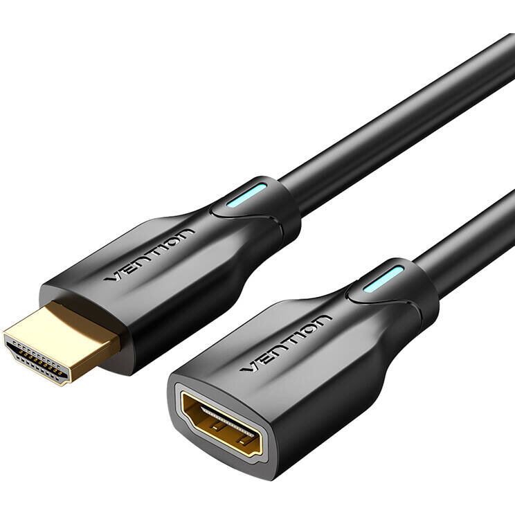 Cablu de date AHBBG, HDMI tata - HDMI mama, 8K, 60Hz, 1.5m, Negru