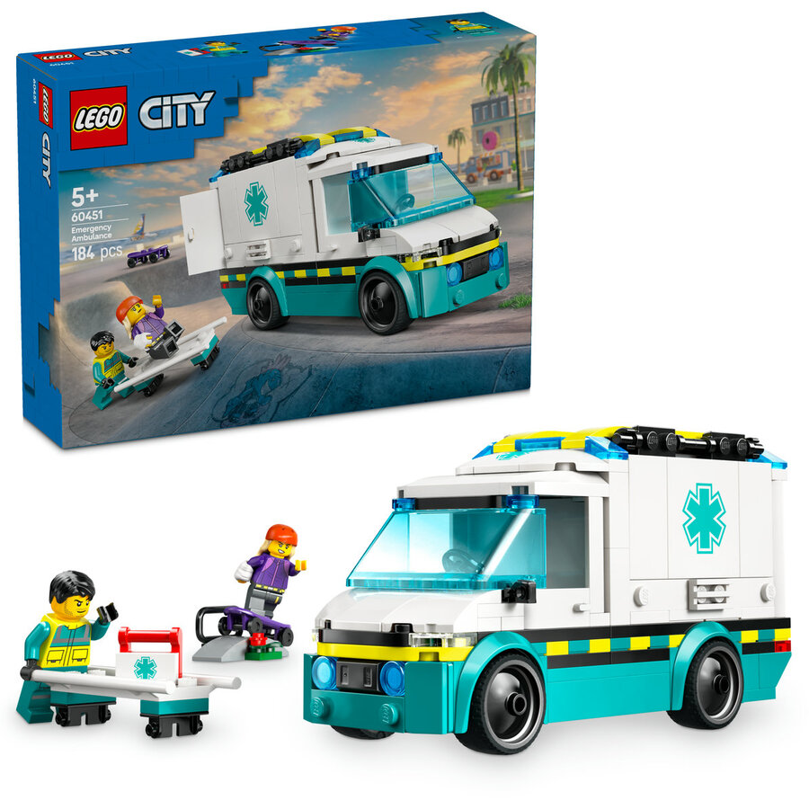 LEGO Ambulanta de urgente Numar piese 184 Varsta 5 + ani