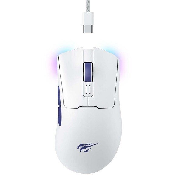 Mouse MS966WB Gaming Wireless Optic 500mAh 10000DPI RGB Alb