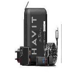 Kit Incarcare 5000 mAh USB Type-C  Mini USB  1m Negru