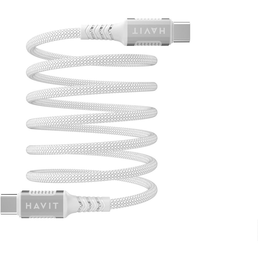 Cablu Date Magnetic USB Type C 1m  Alb