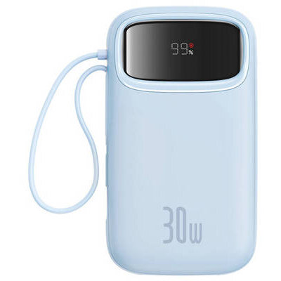 Baterie Externa QPow2 20000 mAh 30W 2xUSB-C Blue