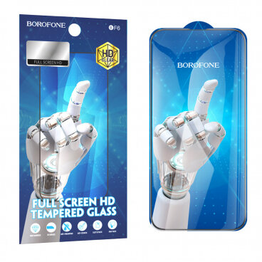 Folie Protecție Borofone BF6 Diamond Armor Apple iPhone 15 Pro Sticlă Securizată Full Glue Set 10 bucăți