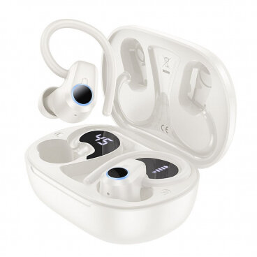 Casti Telefon Handsfree Bluetooth EQ8 TWS Alb