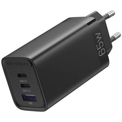 Incarcator FEDB0-EU 2xUSB-C 1xUSB-A 65W/30W/30W GaN Negru