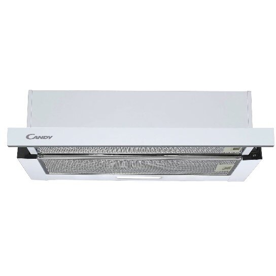 Hota Telescopica Incorporabila CBT60RWG 2 Viteze LED 60Cm Sticla Alb
