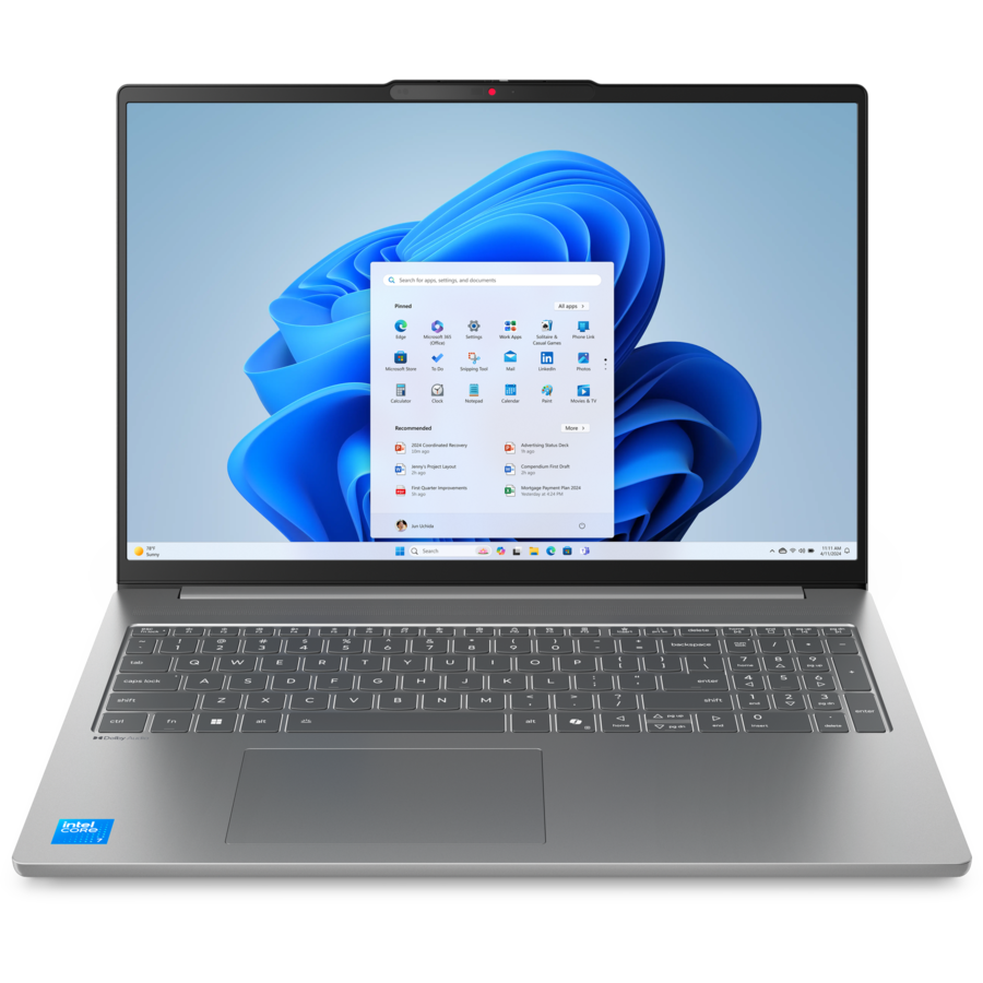 Laptop 16'' IdeaPad Slim 5 16IRH10, WUXGA IPS, Procesor Intel Core i5-13420H (12M Cache, up to 4.60 GHz), 16GB DDR5, 1TB SSD, Intel UHD, No OS, Luna Grey - imagine 2