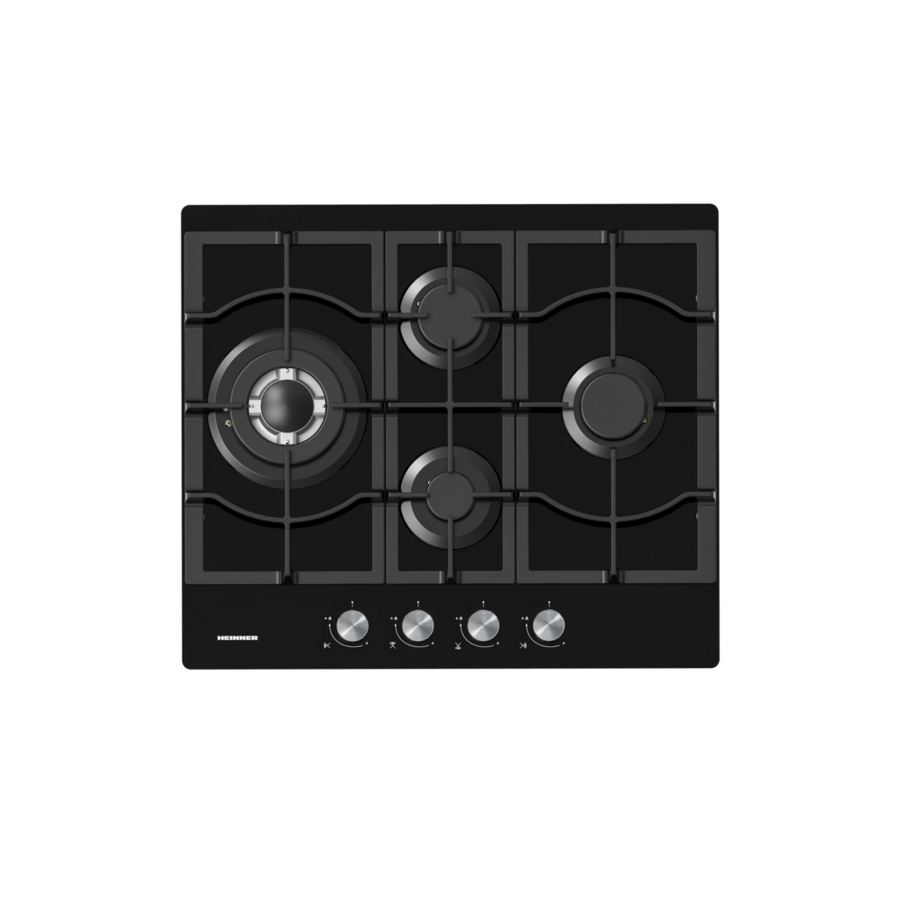 Plita Gaz HBH-M452IWFGBK Incorporabila Aprindere Electrica Sticla Negru