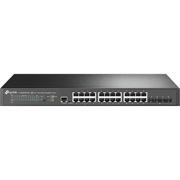 Switch JetStream  TL-SG3428XPP-M2 cu Management L2+ 24 Porturi 2.5Gbps si 4 Porturi 10Gbps SFP+ Negru