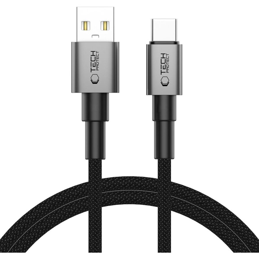 Cablu de date UltraBoost DNA, USB/USB-C, 15W, 3A, 1m, Gri