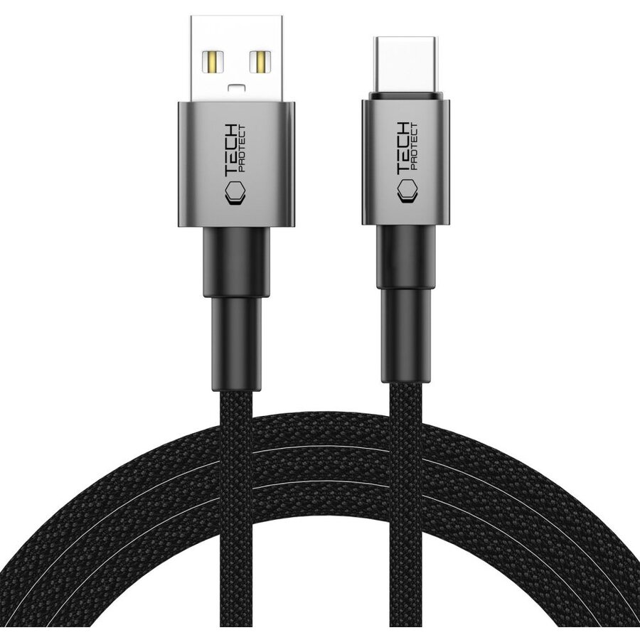 Cablu de date UltraBoost DNA, USB/USB-C, 15W, 3A, 2m, Gri