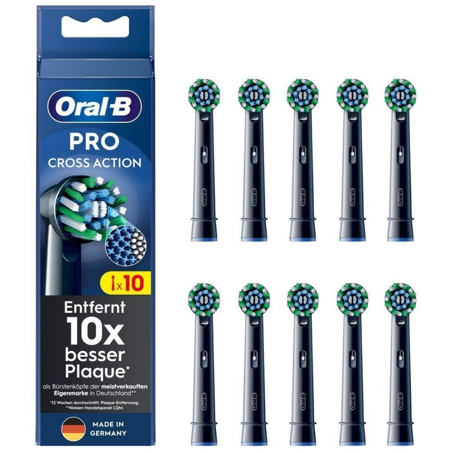 Rezerva Periuta Dinti Sonic 10x Cross 10-Pack Black