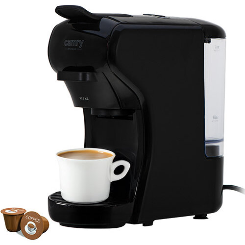 Espressor Automat cu Capsule CR 4414 Rezervor Apa 0.6L 19 Bari 5 Adaptoare 1450W Negru