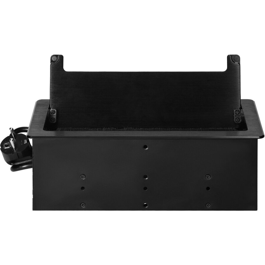 Priza Incastrabila Orno OR-GM-9041(GS)/B 2 Prize Schuko 230V 1xUSB-A 1x USB-C 2x RJ45 CAT 5E 3680W IP20 Cablu 1.5M Negru — imaginea 5