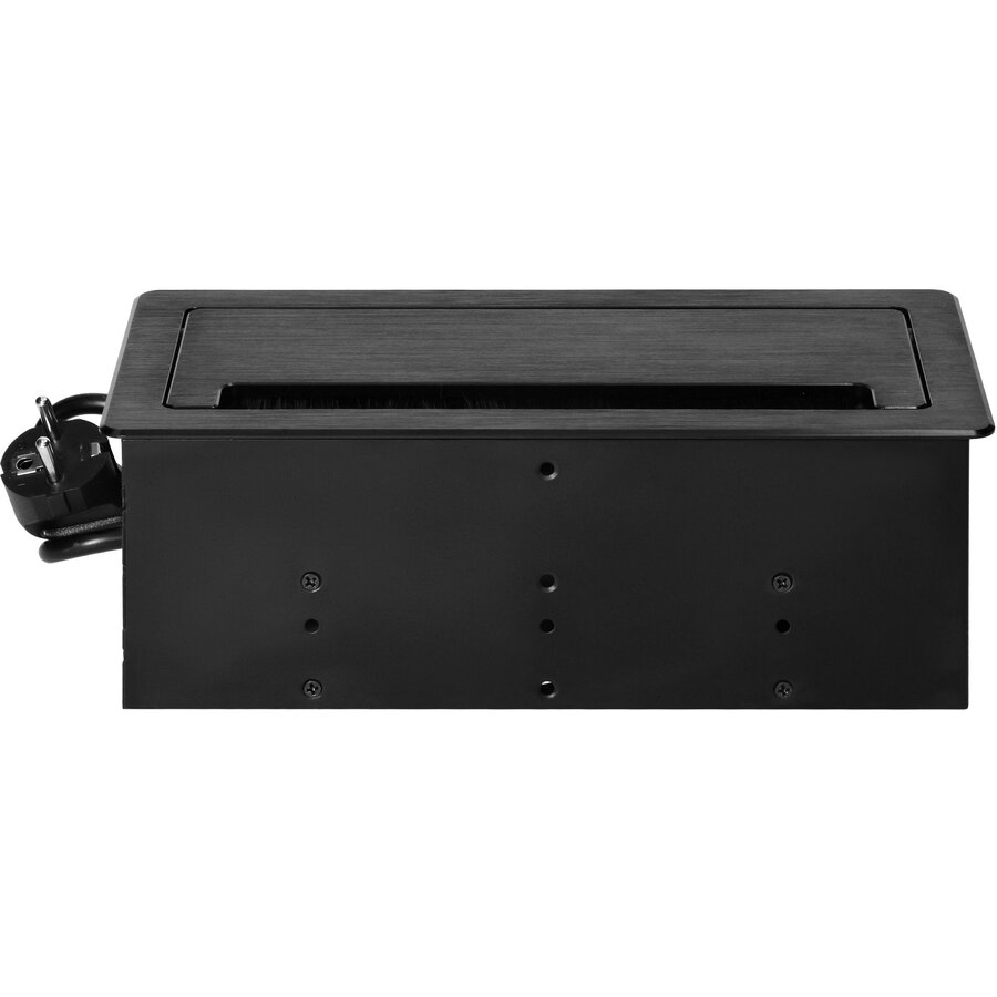 Priza Incastrabila Orno OR-GM-9041(GS)/B 2 Prize Schuko 230V 1xUSB-A 1x USB-C 2x RJ45 CAT 5E 3680W IP20 Cablu 1.5M Negru — imaginea 6