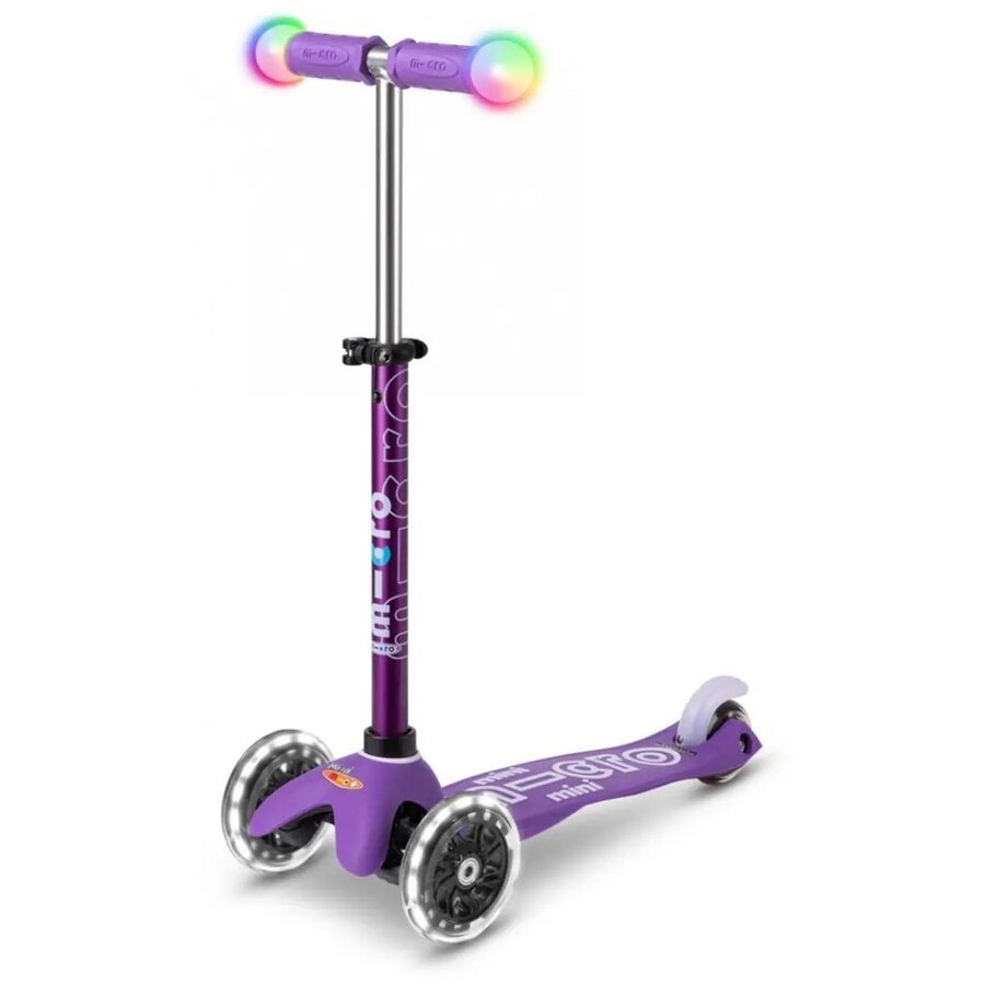 Trotineta Copii Deluxe Magic LED 3 Roti +2ani Maxim 35kg Violet