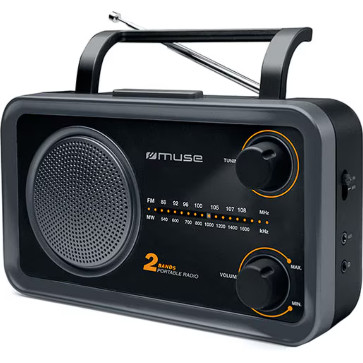Radio M-06DS DS  Portabil  	FM Jack 3.5 AUX Negru