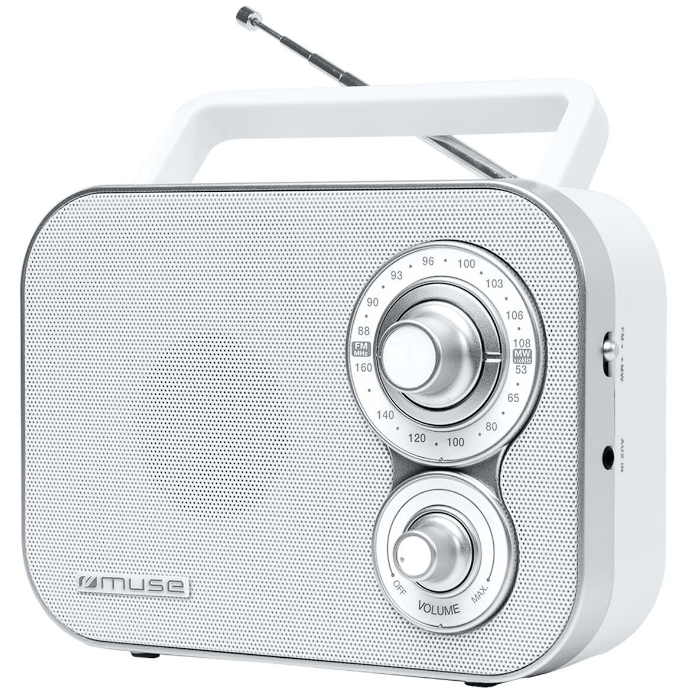 Radio M-051RW   Portabil  FM/MW Boxa Frontala Alb
