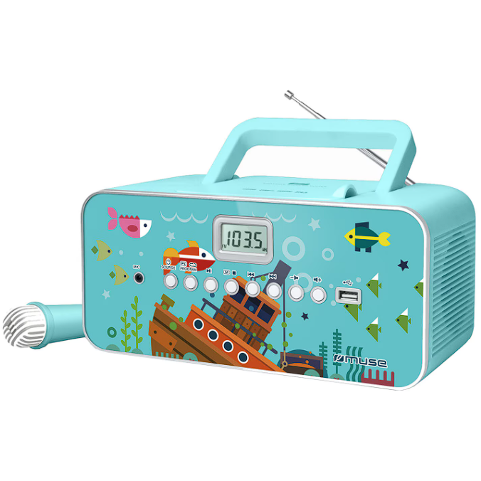 Sistem Audio M-29KB Radio Display LCD CD-Player Turcoaz