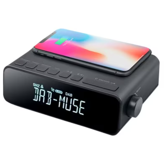 Radio M-175 WI  Bluetooth USB Ceas  Alarma Dubla LED Negru