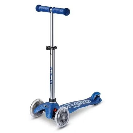 Trotineta Copii Deluxe Galaxy Glitter LED 2-6ani Maxim 50kg Bleumarin