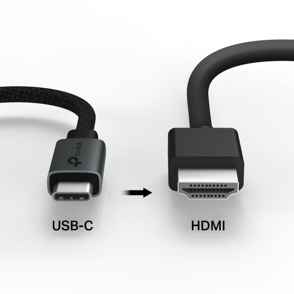 Adaptor Video TP-Link UA520C USB Type-C (T) la HDMI (M) 4K(3840 x 2160) 60Hz Gri — imaginea 4