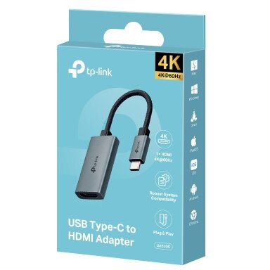 Adaptor Video TP-Link UA520C USB Type-C (T) la HDMI (M) 4K(3840 x 2160) 60Hz Gri