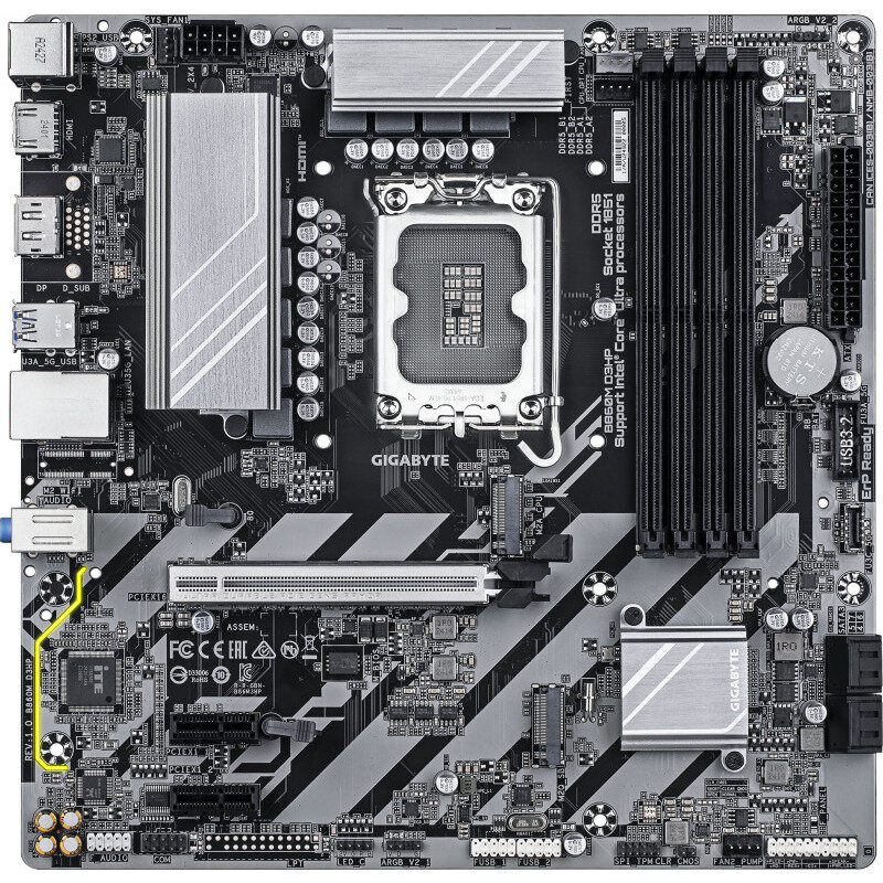 Placa de baza B860M D3HP Intel LGA1851 mATX