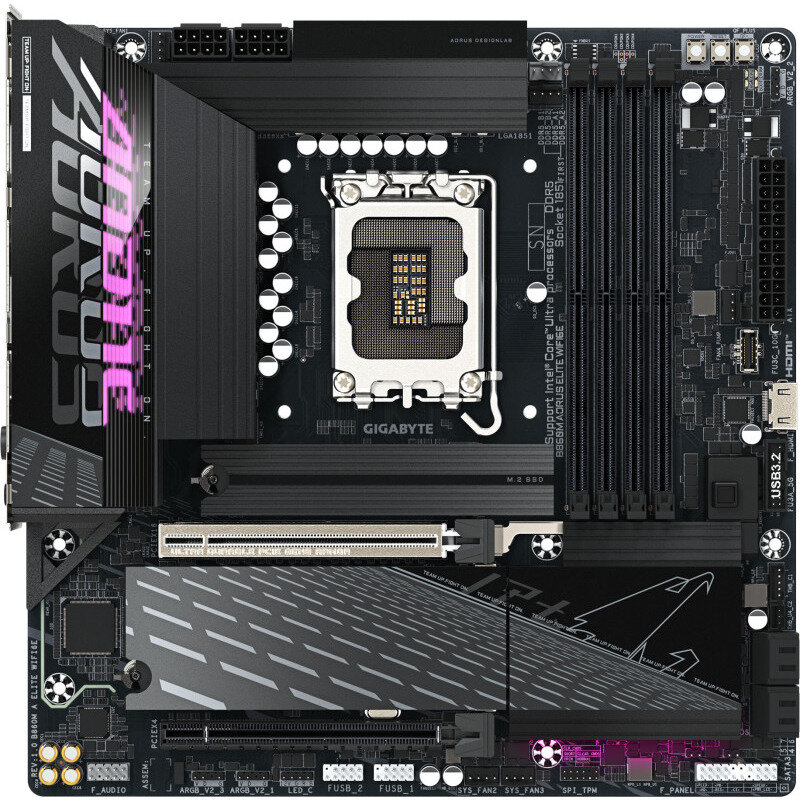 Placa de baza B860M AORUS ELITE WIFI6E Intel LAG1851 mATX