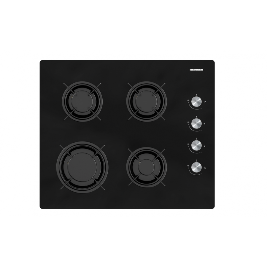 Plita Gaz HBH-M402IEGBK Incorporabila 4 Arzatoare Aprindere Electrica Sticla Negru