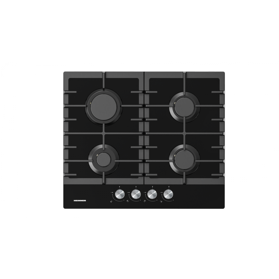 Plita Gaz HBH-M421IRFGBK Incorporabila 4 Arzatoare Aprindere Electrica Sticla Negru
