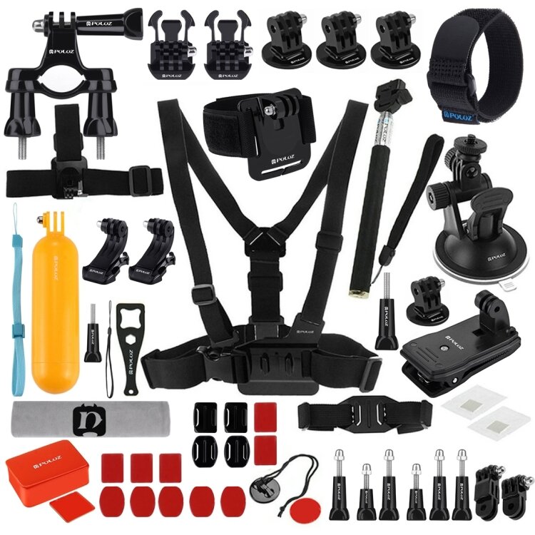 Kit Accesorii PKT16 Ultimate Combo 53in1 pentru Camere Video de Actiune 53 Piese