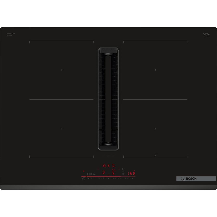 Plita Incorporabila PVQ731H26E Inductie Cu Sistem De Ventilare 4 Zone Negru