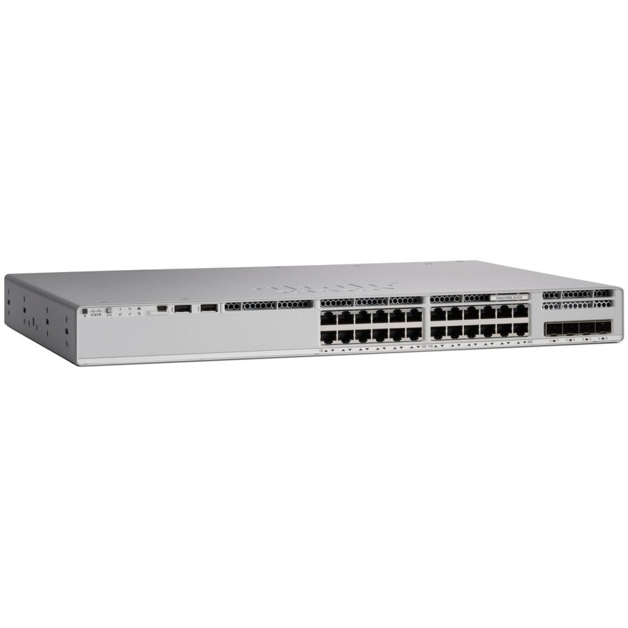 Switch C9200L 24-P 8XMGIG 16X1G/2X25G POE+ Network Essentials In Gri