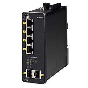 Switch IE1000 with 4 FE Copper PoE+ ports and 2 GE SFP uplinks Negru