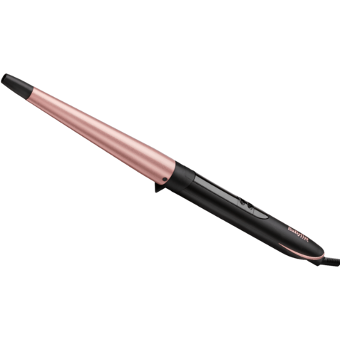 Ondulator de Par C454E Diametru 13-25mm Invelis Quartz-Ceramic 6 Trepte De Temperatura Negru/Roz