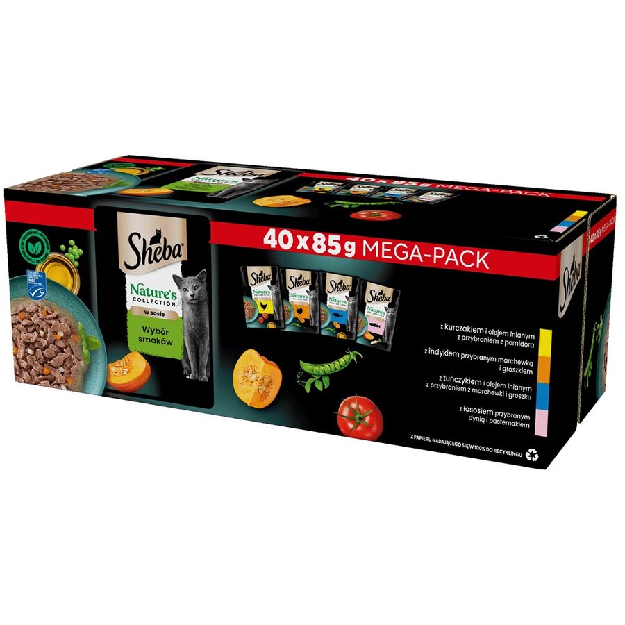 Hrana Pentru Pisici Sheba Nature's Collection Mix 40x85g