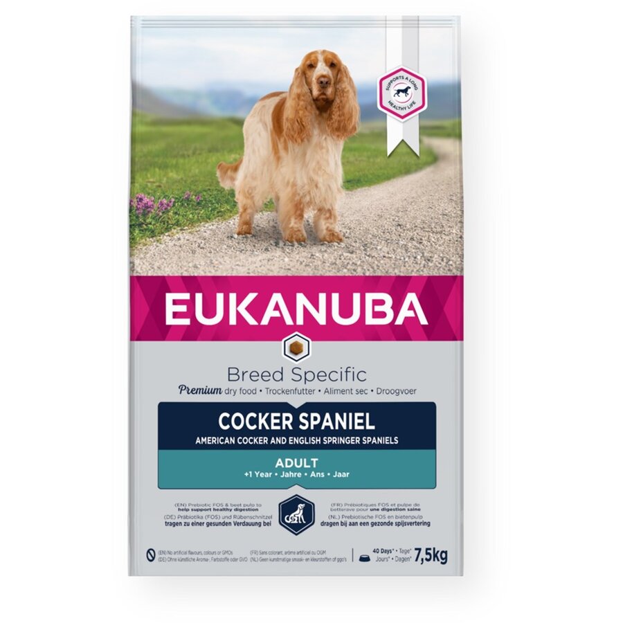 Hrana Pentru Câini EUKANUBA Breed Specific Cocker Spaniel 7.5kg Adult Chicken