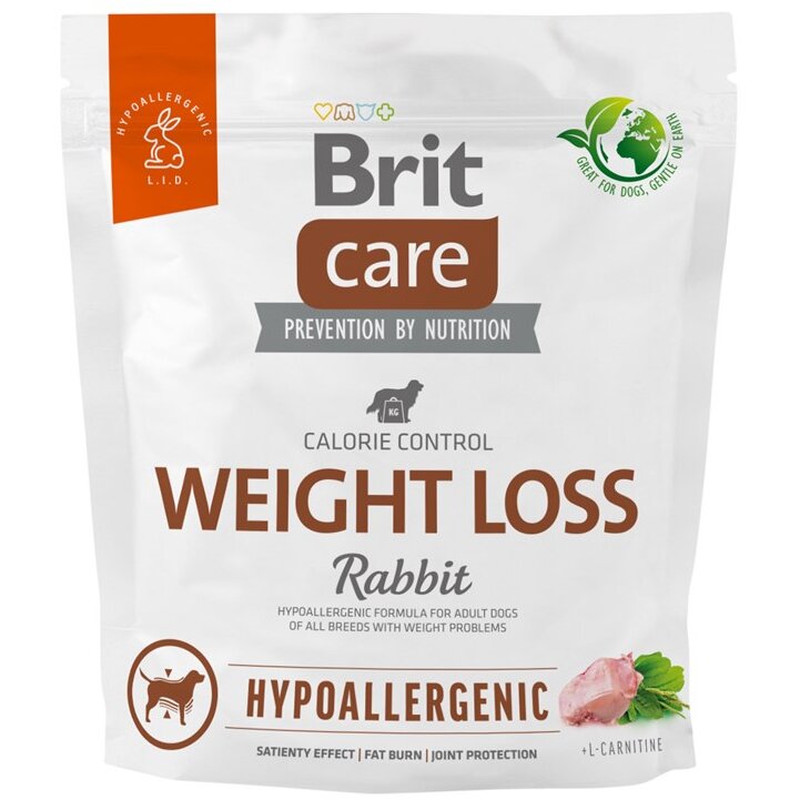 Hrana Pentru Câini Brit Care Hypoallergenic Adult Weight Loss Rabbit 1kg