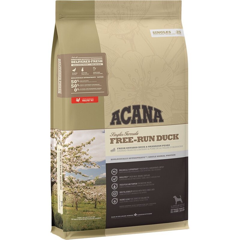 Hrana Pentru Câini ACANA Singles Free-Run Duck 11,4kg