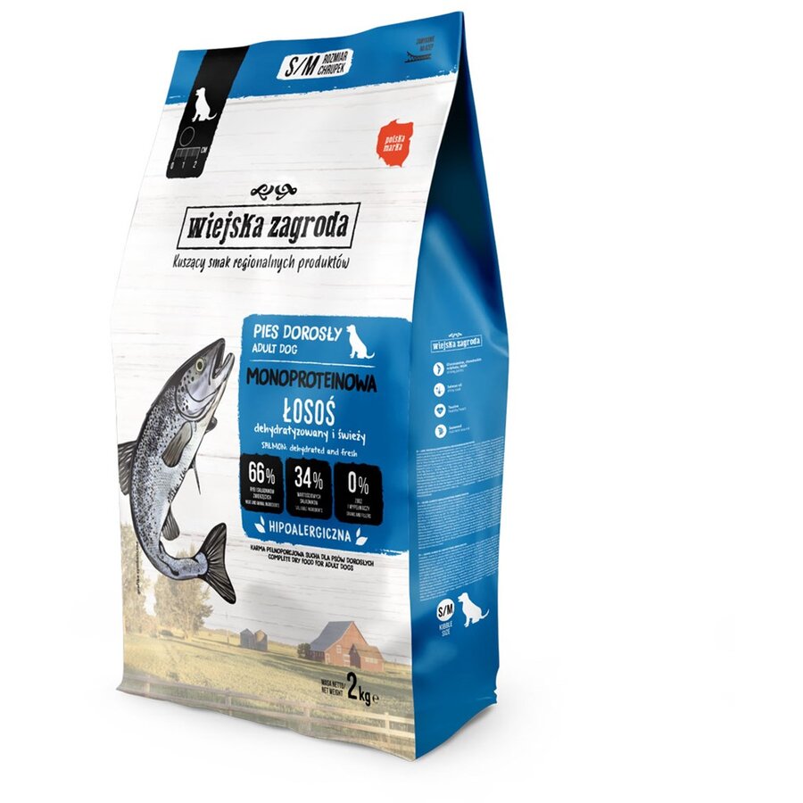 Hrana Pentru Câini wiejska zagroda Monoprotein Salmon 2kg