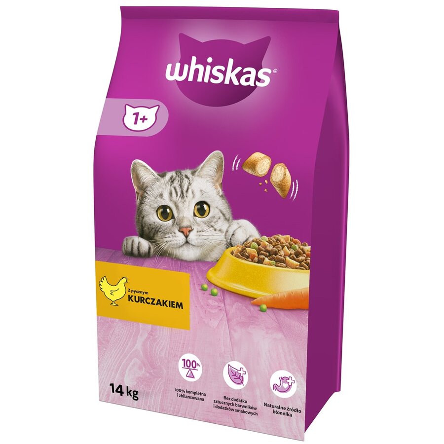 Hrana Pentru Pisici whiskas 325628 Uscata Pasăre Adult 14kg