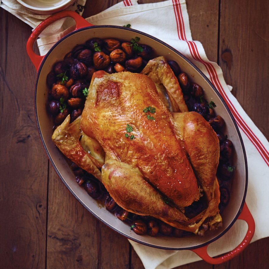 Oală Ovală cu Capac Le Creuset Signature Collection 40CM Fonta Emailată Cherry Red — imaginea 5