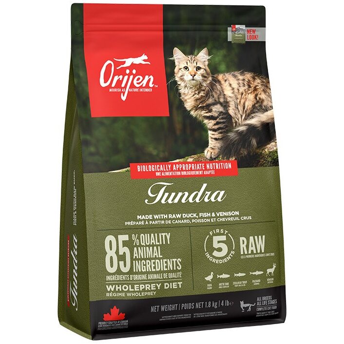 Hrana Pentru Pisici Orijen Tundra Uscata Cu Pastrav Și Rata Pentru Orice Varsta 1.8kg