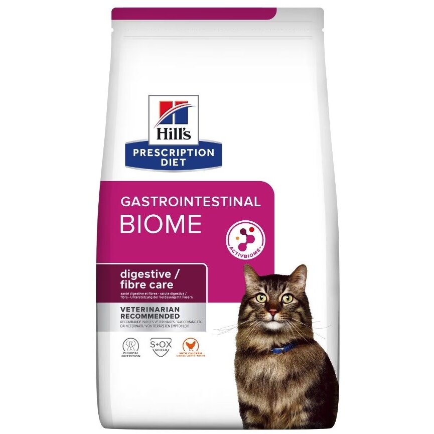 Hrana Pentru Pisici Hill's PD Gastrointestinal Biome Uscata Cu Pui Adult Senior 1.5kg