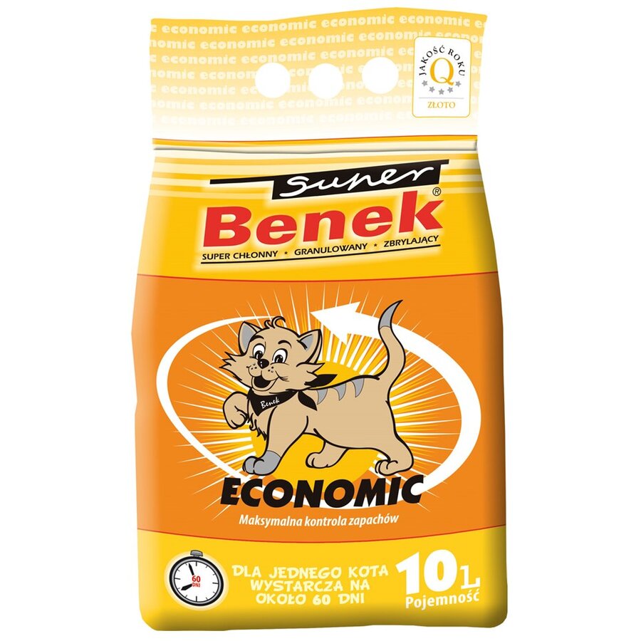Asternut Igienic pentru Litiera Super Benek Economic 10L