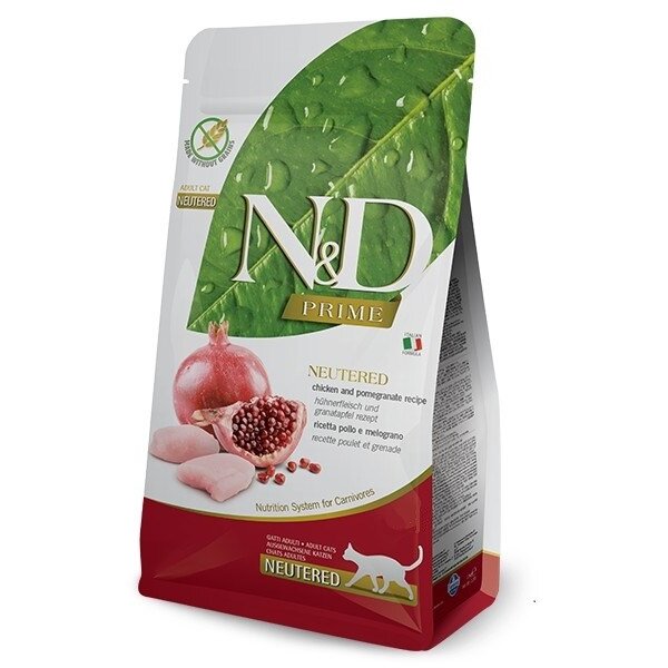 Hrana Pentru Pisici Farmina N&D Prime Uscata Cu Pui Și Rodie Adult Sterilizat 5kg