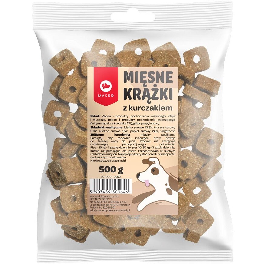 Recompense pentru Câini MACED Discs Pui 500G